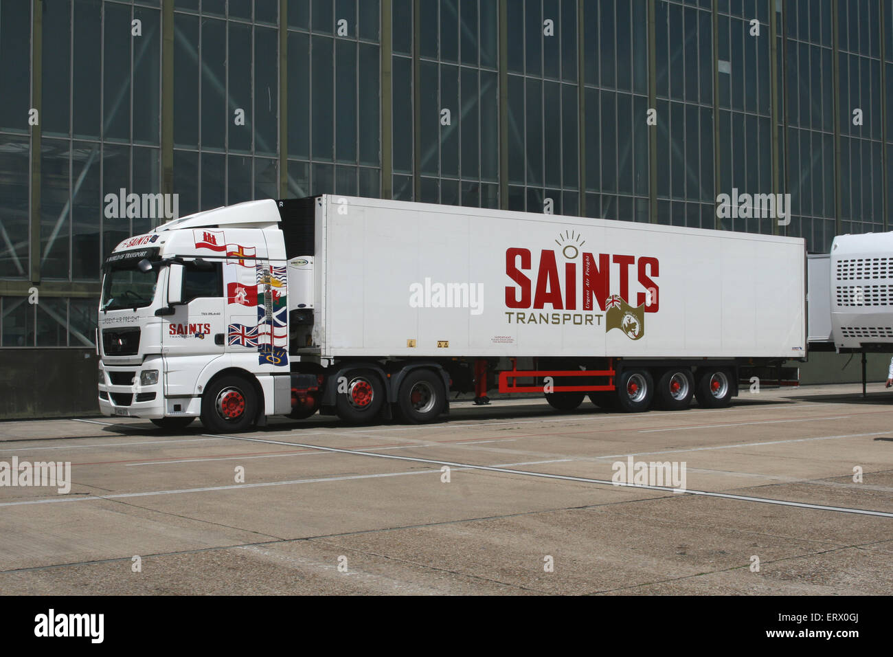 HEILIGEN TRANSPORT TRUCK LKW Stockfoto