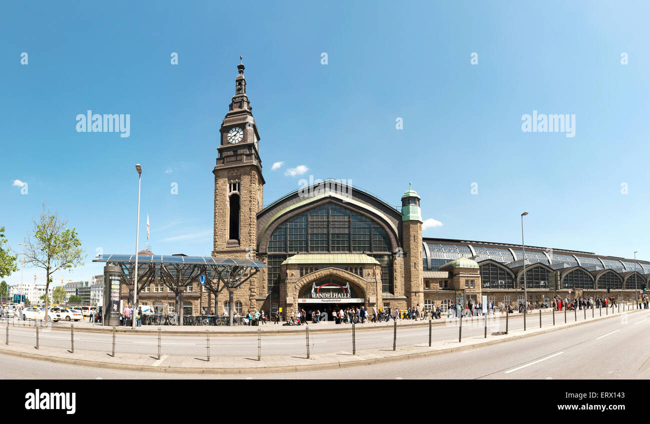 Zentrale Bahnhof Hamburg, Deutschland Stockfoto