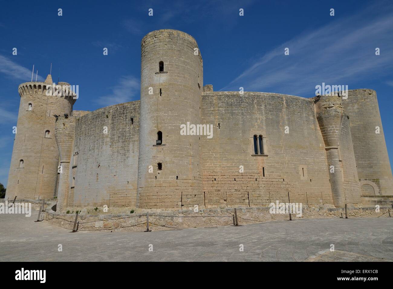 Das Schloss Bellver, Palma De Mallorca, Mallorca, Balearen, Spanien Stockfoto