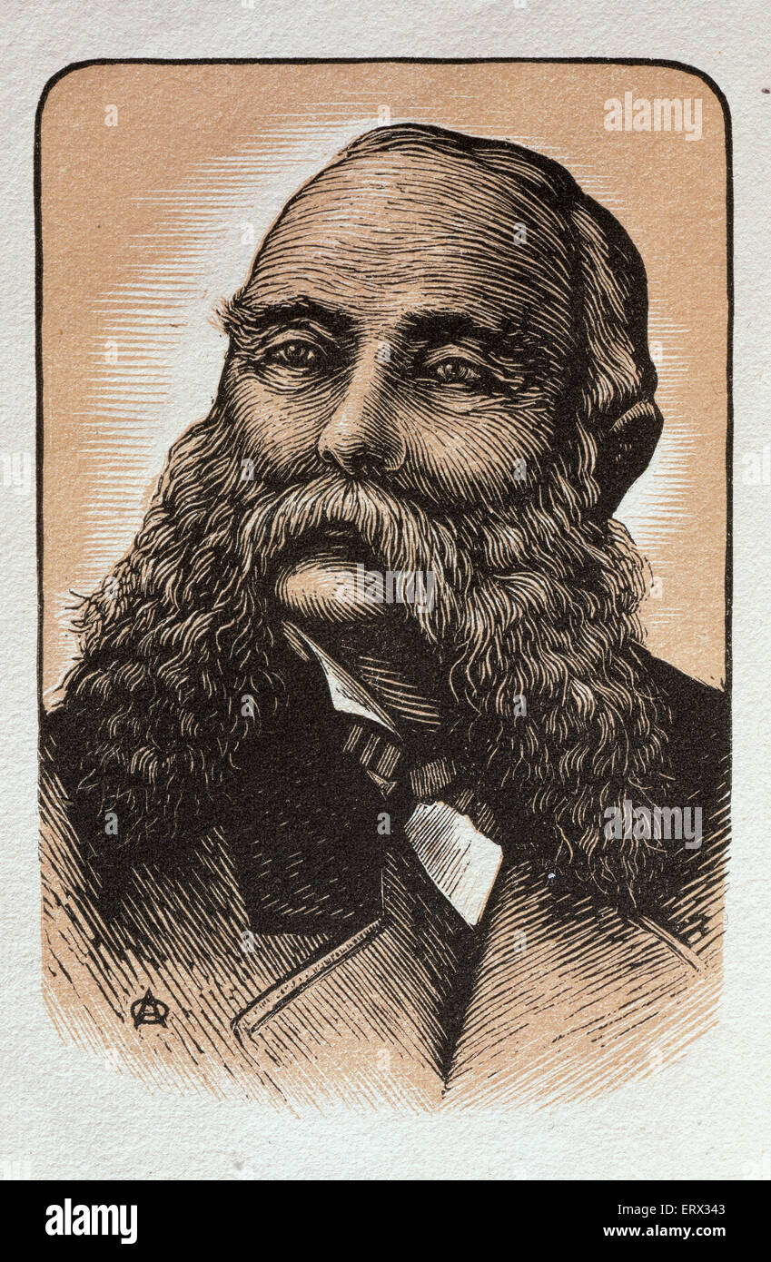 Carles Bosch De La Trinxeria (1831-1897). Spanischer Schriftsteller und Naturforscher. Porträt von Antoni Olle Pinell, 1935. Stockfoto