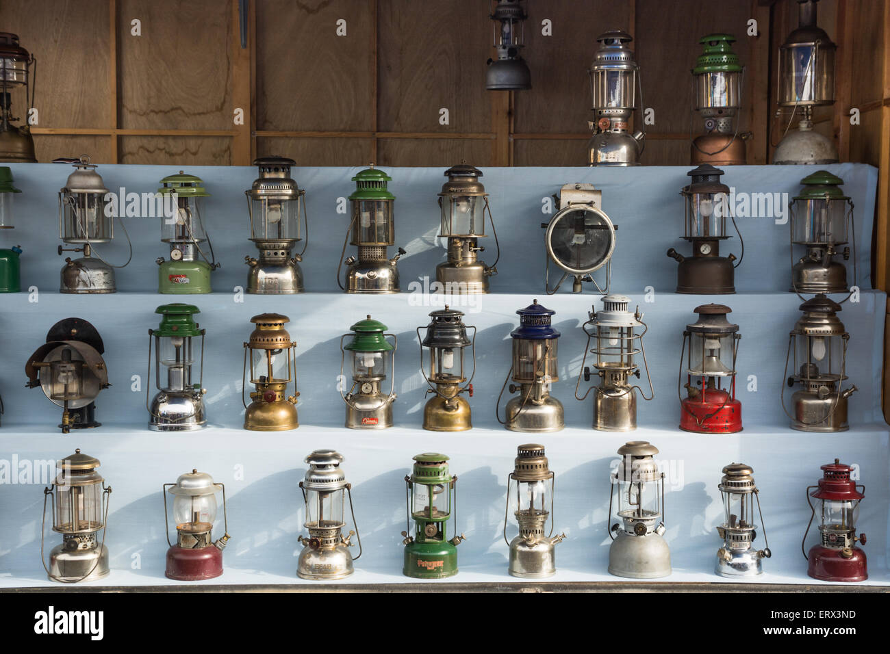 Gas-Leuchtenkollektion Stockfoto