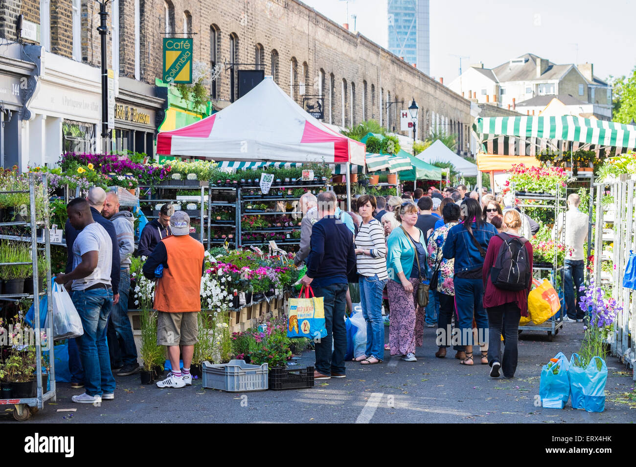 Columbia Road Flower Market, East London, England, U.K Stockfoto