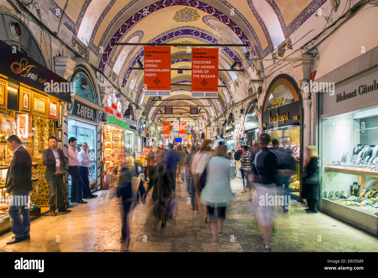 Der große Basar (Kapalıcarsi), Istanbul, Türkei Stockfoto