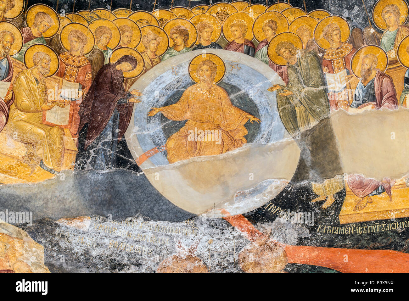 Detail der Fresko in Chora-Kirche oder Kariye Museum, Istanbul, Türkei Stockfoto Detail der Fresko in Chora-Kirche oder Kariye Museum, Istanbul, Türkei Stockfoto