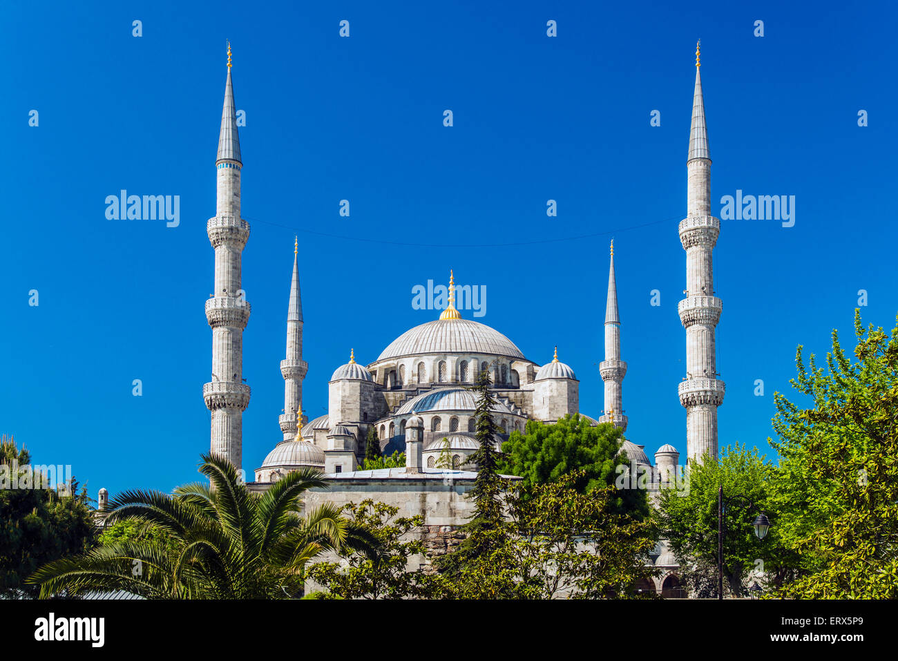 Sultan-Ahmed-Moschee oder blaue Moschee, Sultanahmet, Istanbul, Türkei Stockfoto