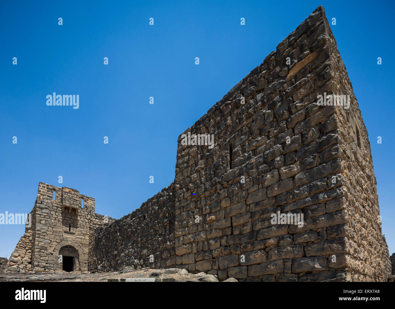 Qasr al-Azraq, Azraq, Jordanien Stockfoto