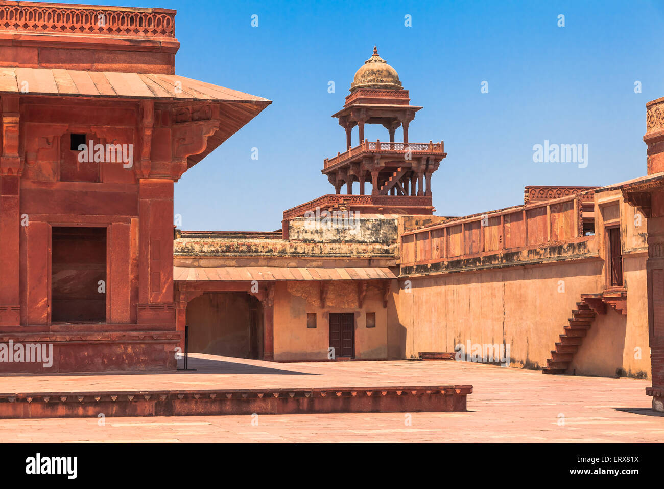 Panch Mahal in Fatehpur Sikri, Uttar Pradesk, Indien Stockfoto