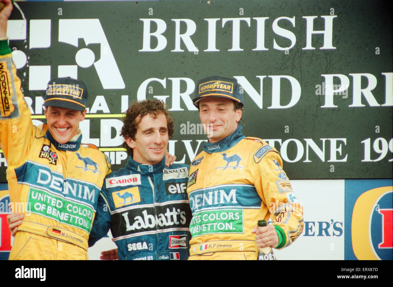 1993 British Grand Prix in Silverstone. Sonntag, 11. Juli 1993. Von
