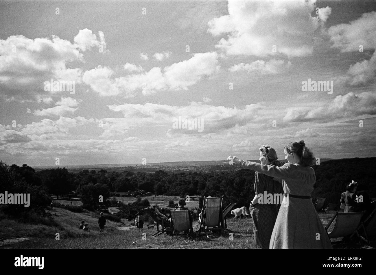 Ansichten von Hampstead Heath, Nord-London. Ca. 1947. Stockfoto