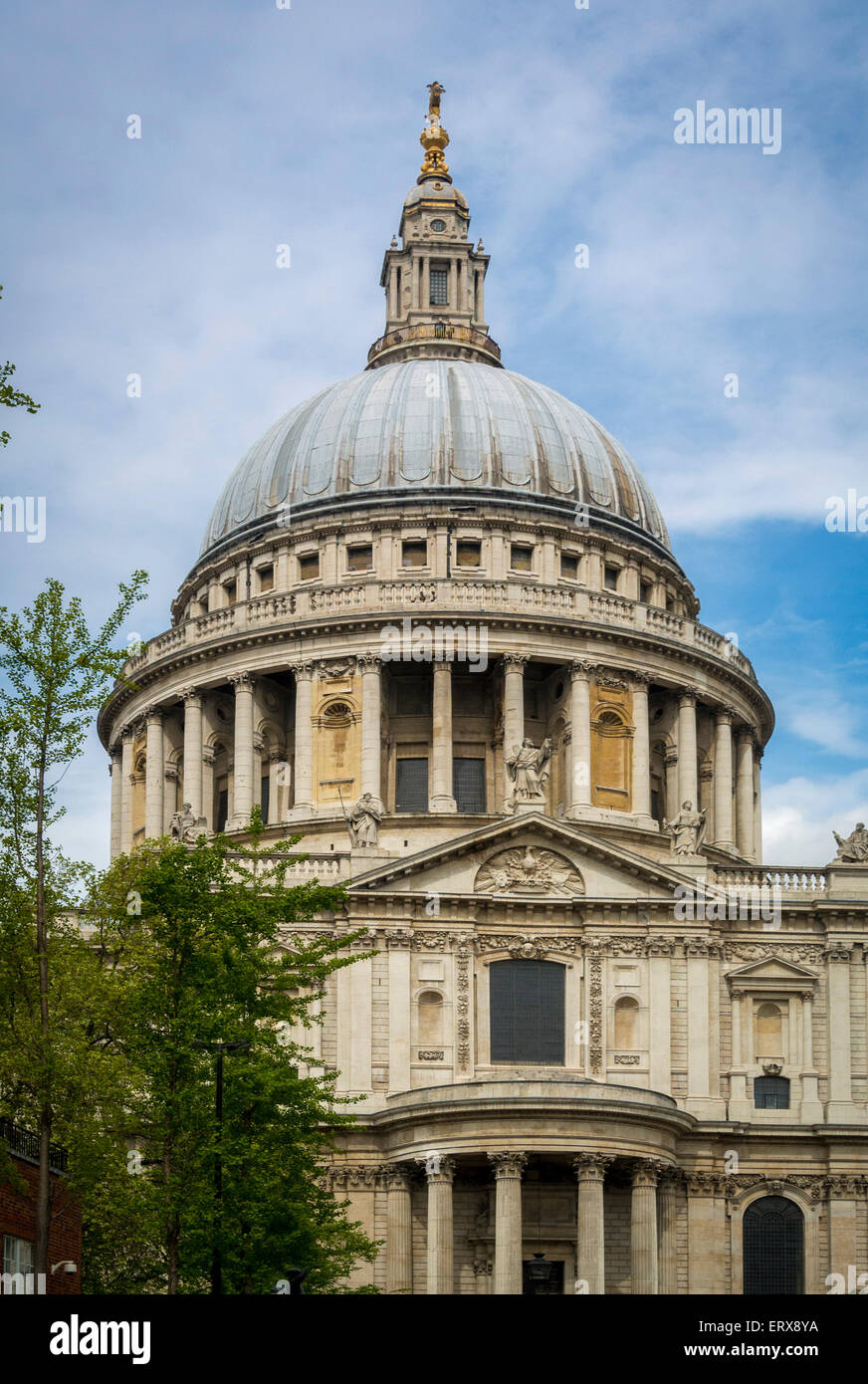 South façade of St Paul's Cathedral, London, Großbritannien. Stockfoto