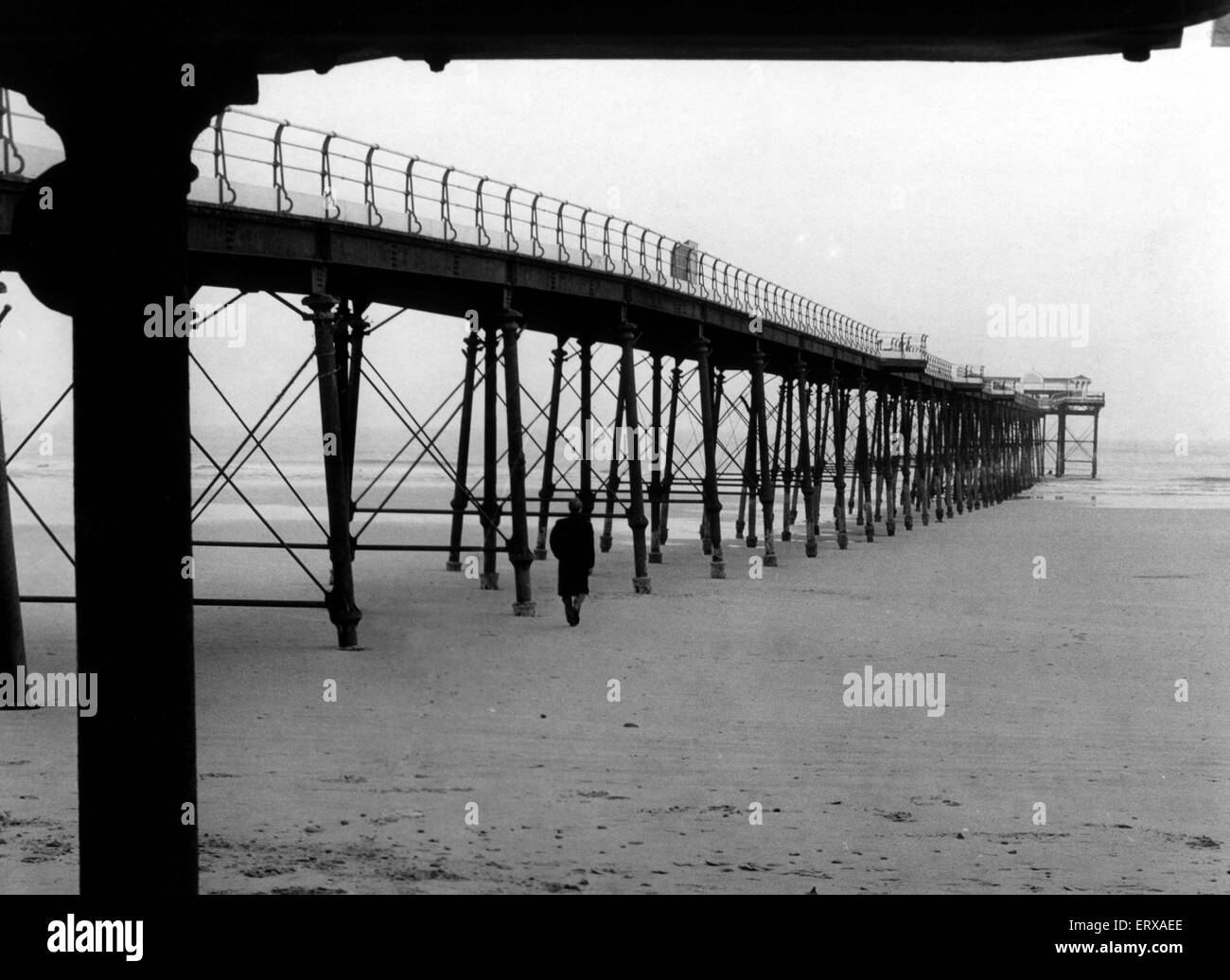 Saltburn Pier. 21. November 1959. Stockfoto