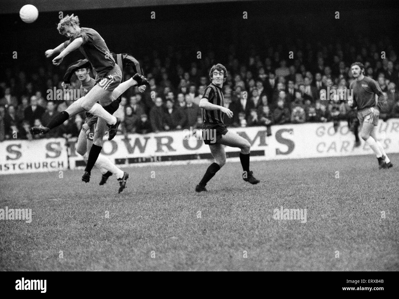 FA Cup zweite Runde match, AFC Bournemouth 2-0 Southend United.  Ted MacDougall. 11. Dezember 1971. Stockfoto