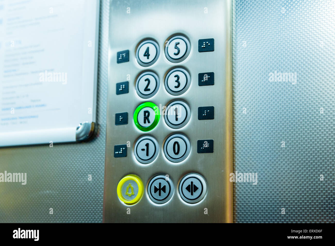 Ab Welchem Stockwerk Muss Ein Aufzug Vorhanden Sein Knöpfe im Aufzug: in welchem Stockwerk sind Sie Stockfotografie - Alamy