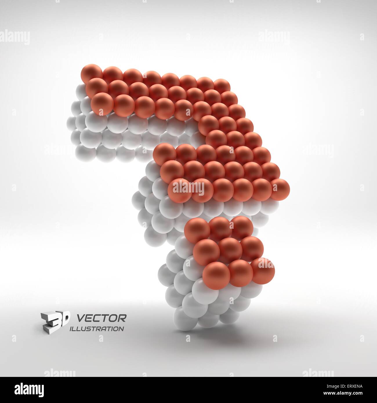 Frage-Symbol. Web-Design-Element. 3D Vektor-Illustration. Stock Vektor