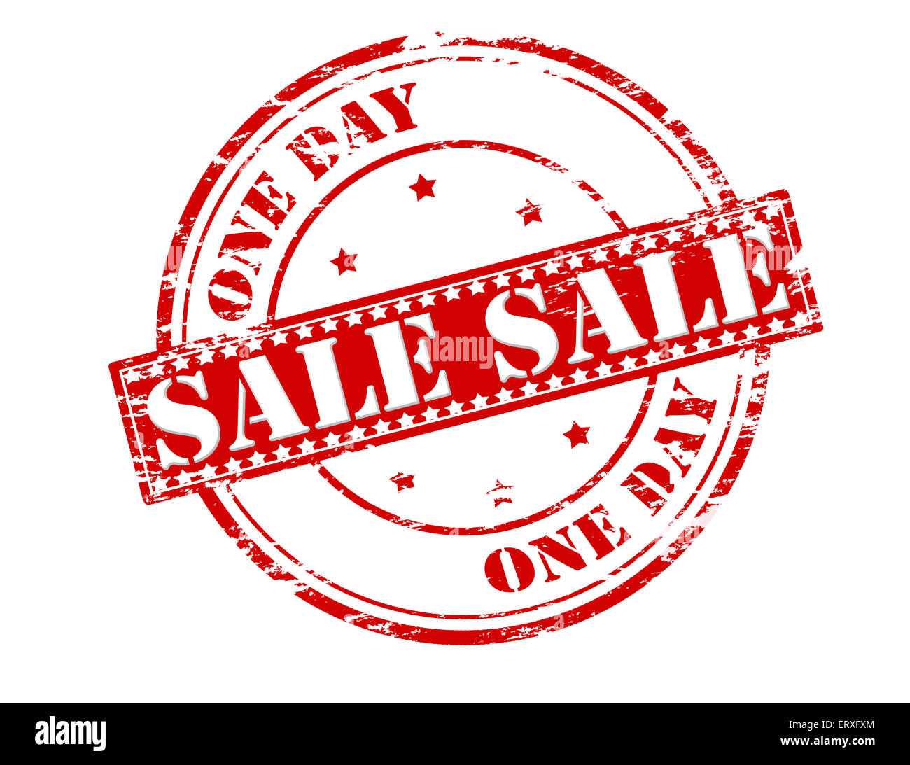 Stempel mit Text eines Tages Verkauf innen, Vektor-illustration Stockfoto