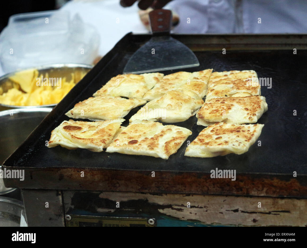 Dosa Parzellen Kochen Stockfoto