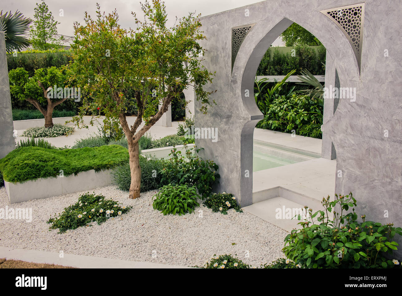 Die Schönheit des Islam-Garten auf der Chelsea Flower Show 2015 Stockfoto