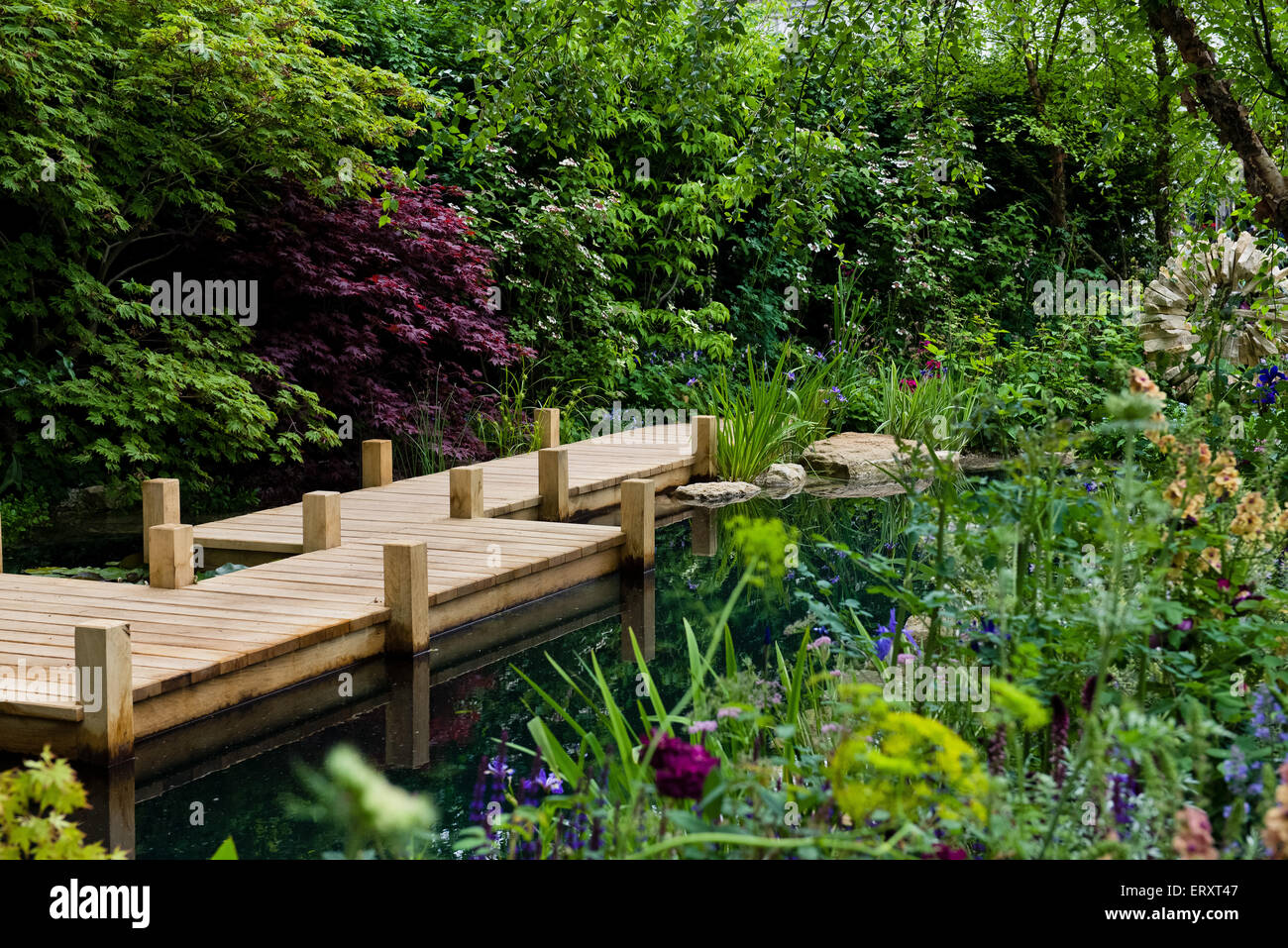 M & G Garten, Silber vergoldet Medaillengewinner @ RHS Chelsea Flower Show 2015 Stockfoto