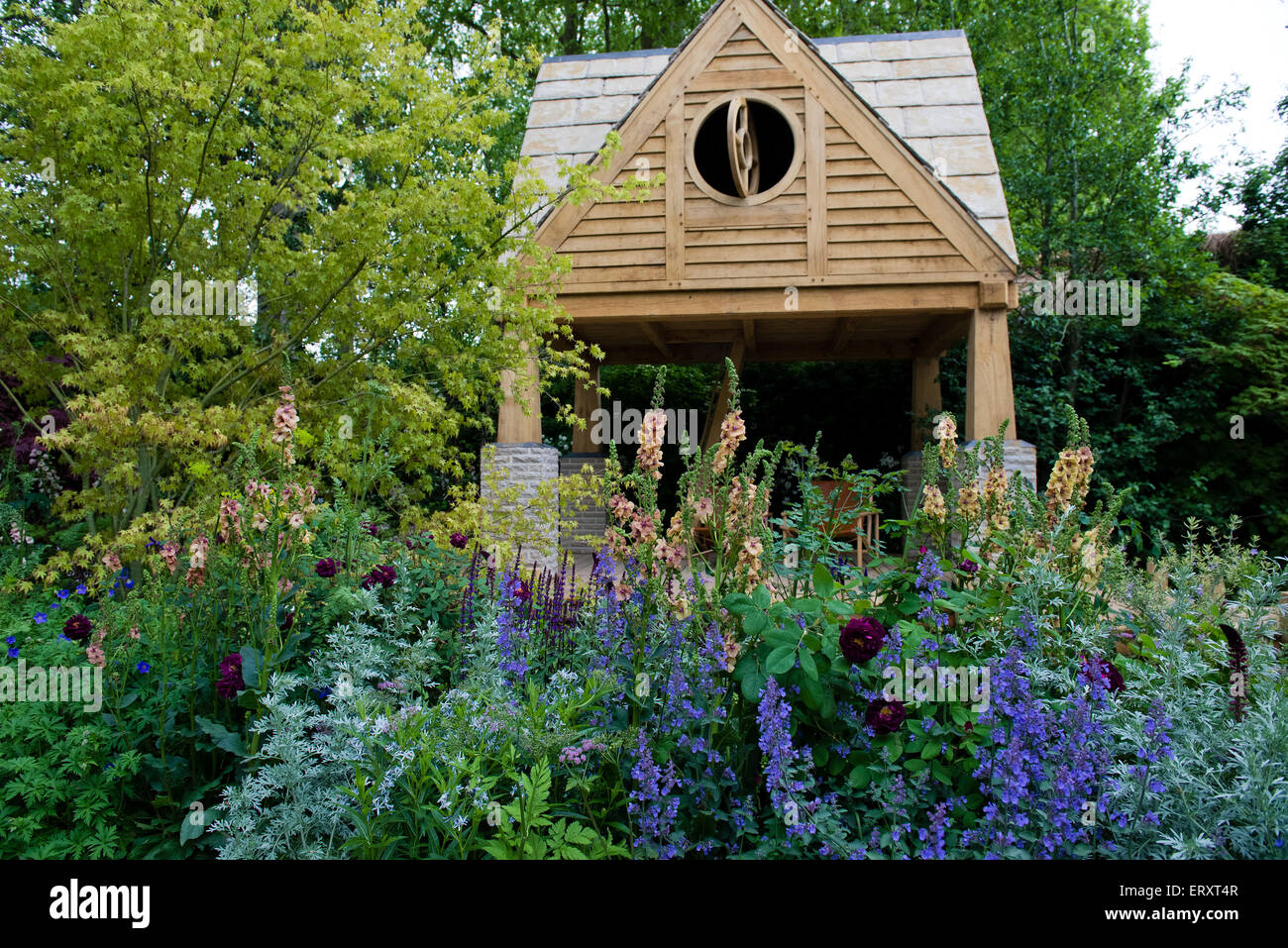 M & G Garten, Silber vergoldet Medaillengewinner @ RHS Chelsea Flower Show 2015 Stockfoto