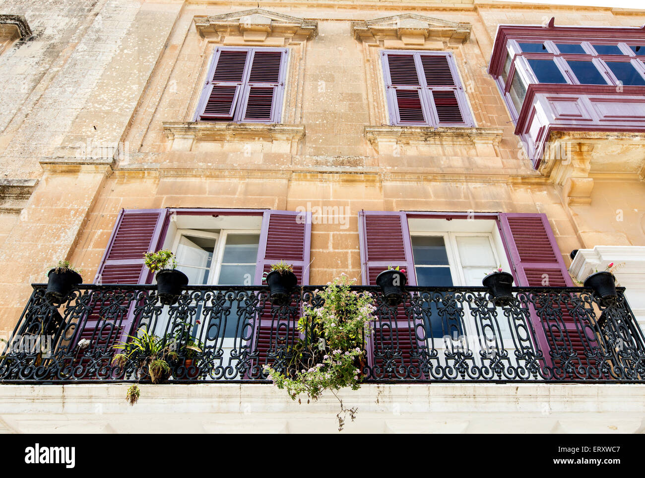 Lokale Architektur Mdina Malta Stockfoto