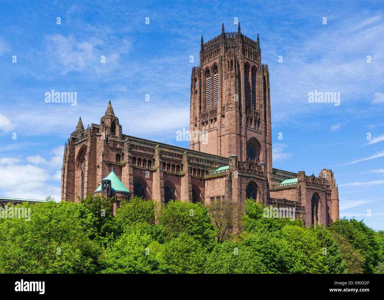 Liverpool Anglican Cathedral, Liverpool, Merseyside, England, Vereinigtes Königreich Stockfoto