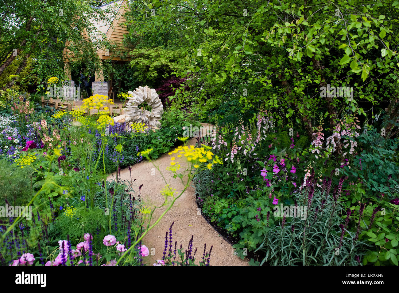 M & G Garten, Silber vergoldet Medaillengewinner @ RHS Chelsea Flower Show 2015 Stockfoto