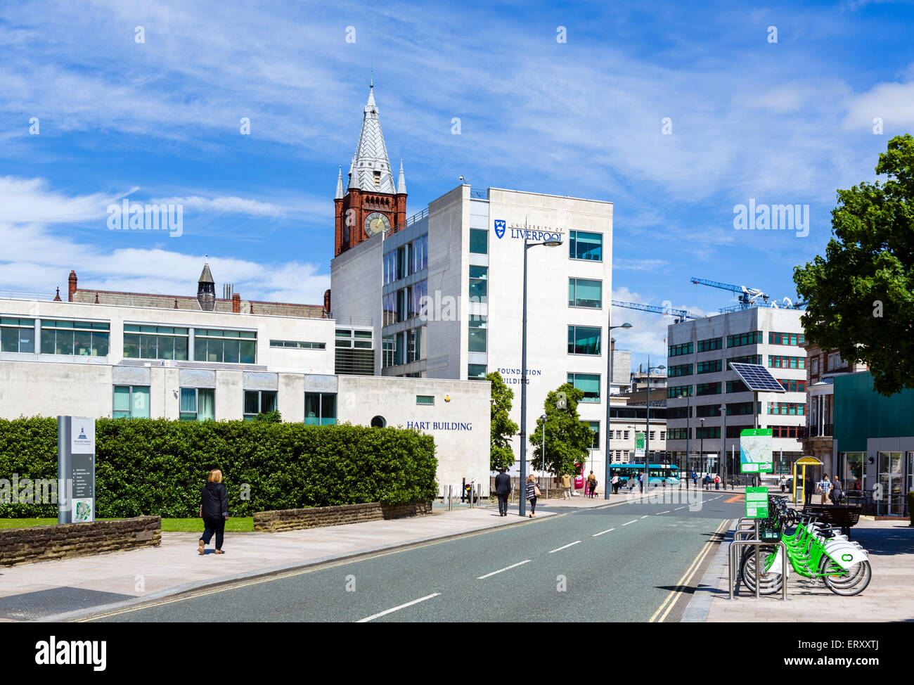 Campus der Universität von Liverpool, Mount Pleasant, Liverpool, Merseyside, England, UK Stockfoto