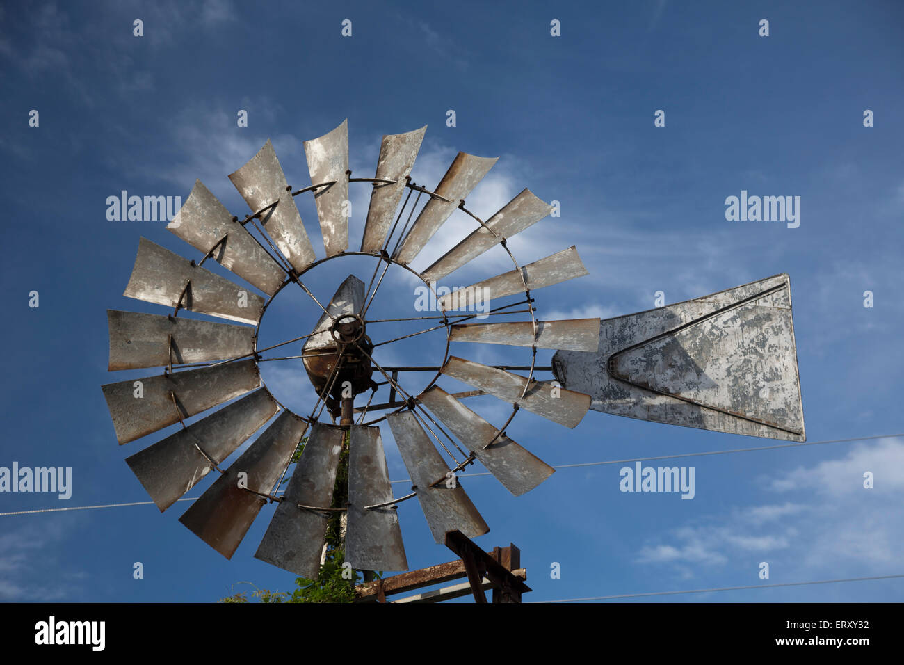 Clarksdale, Mississippi - einer alten Windmühle im Shack oben Inn auf der Plantage Hopson. Stockfoto
