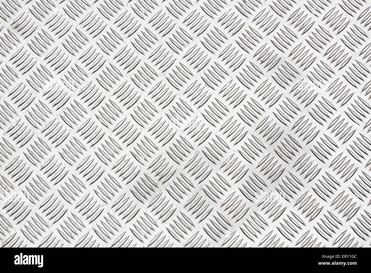 Diamant-Platte, auch bekannt als Riffelblech, Lauffläche Platte, Cross Hatch Schleuderplatte und Durbar Bodenplatte für Textur Hintergrund. Stockfoto