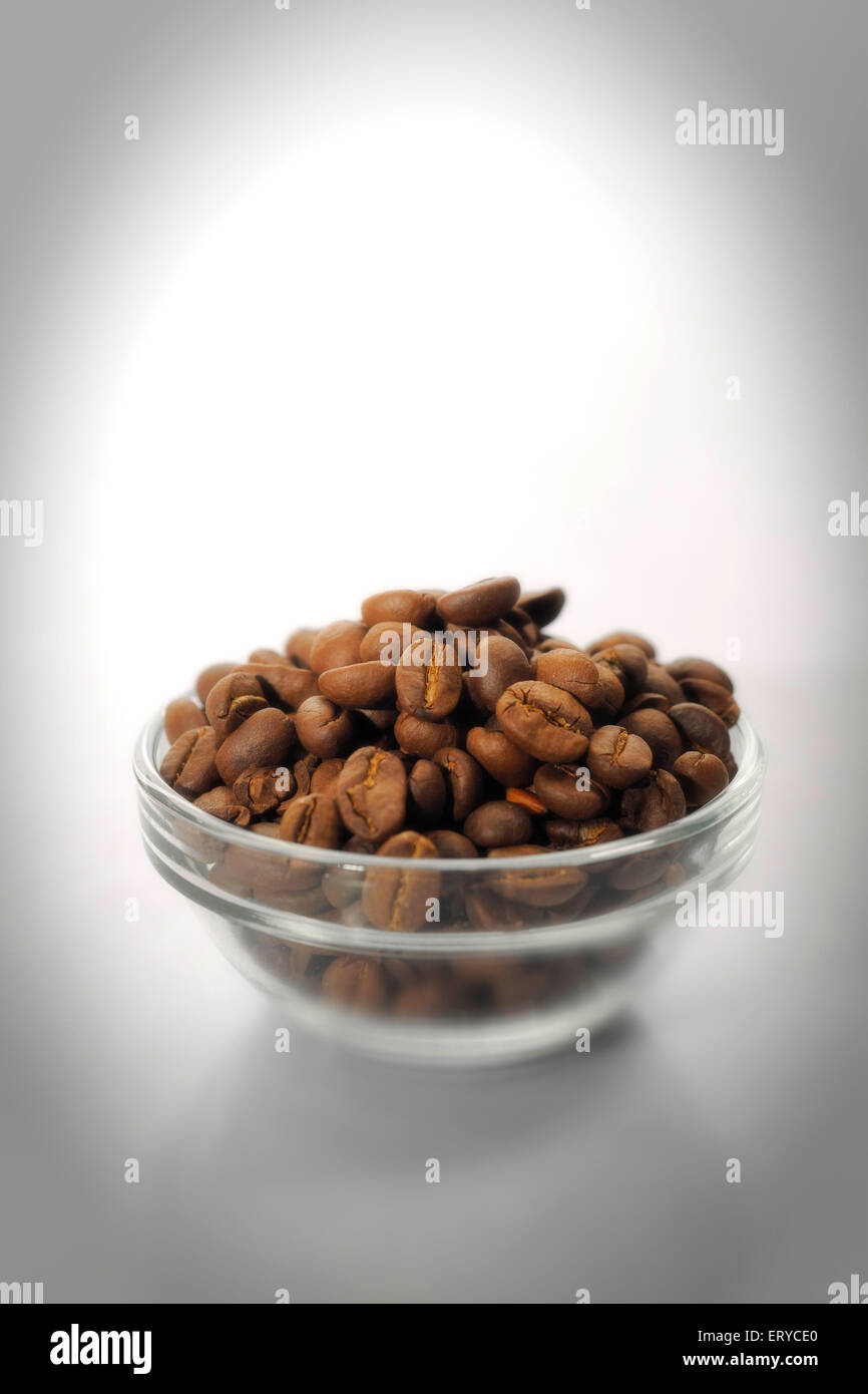 Geröstete Kaffeebohnen; Stockfoto