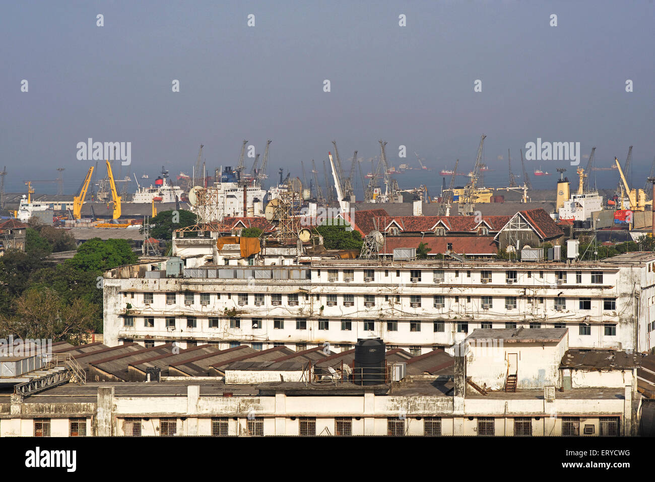 Bombay Port Kräne, BPT; Bombay, Mumbai; Maharashtra; Indien, asien Stockfoto