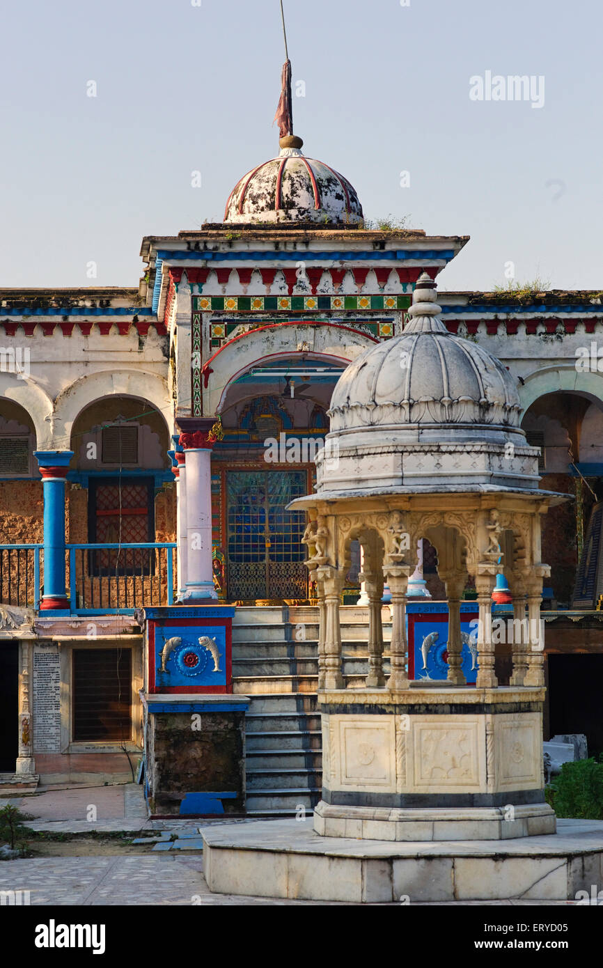 Shree Swaminarayan Mandir Tempel; Chhapia, Chhapaiya, Ayodhya; Faizabad; Uttar Pradesh; Indien, Asien Stockfoto