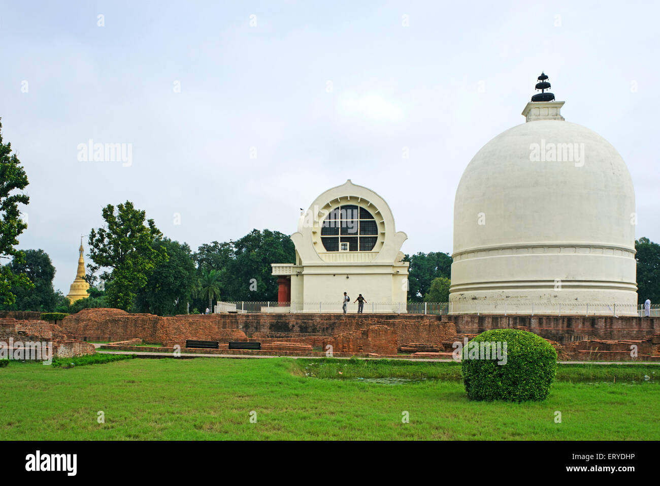 Lord Buddha Nirwan Stupa; Mahaparinirvan Tempel; Kushi Nagar; Uttar Pradesh; Indien Stockfoto