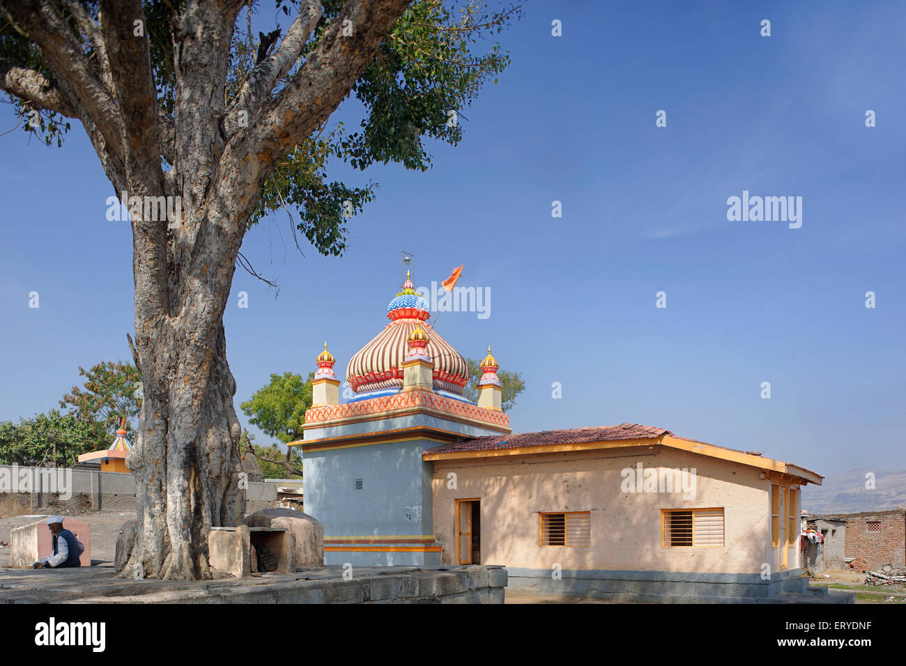 Shri Rokade Maruti Mandir; Hindu-Tempel, Junnar; Bezirk Pune; Maharashtra; Indien, Asien Stockfoto