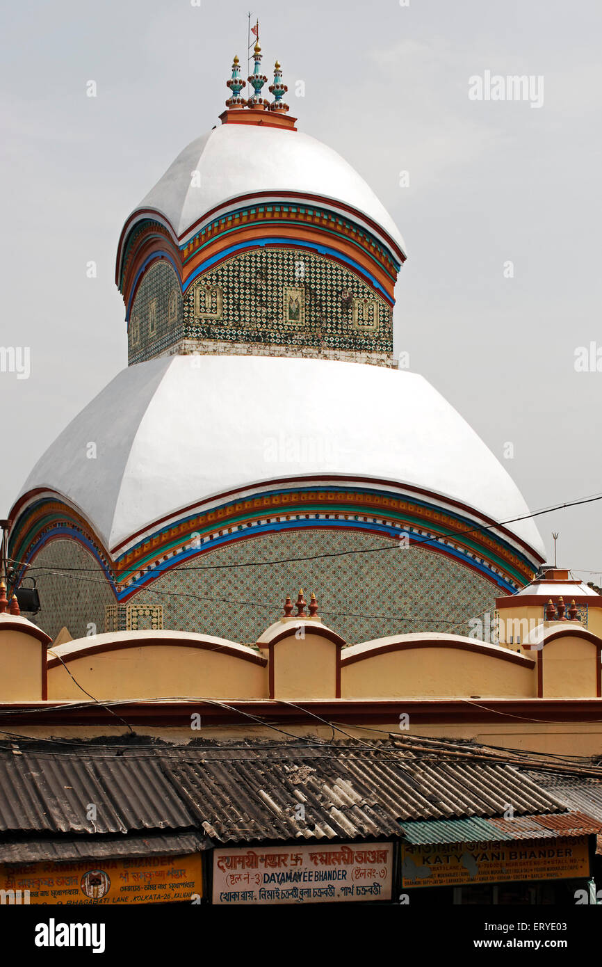 Kalighat Tempel; Kalkutta Calcutta; Westbengalen; Indien Stockfoto