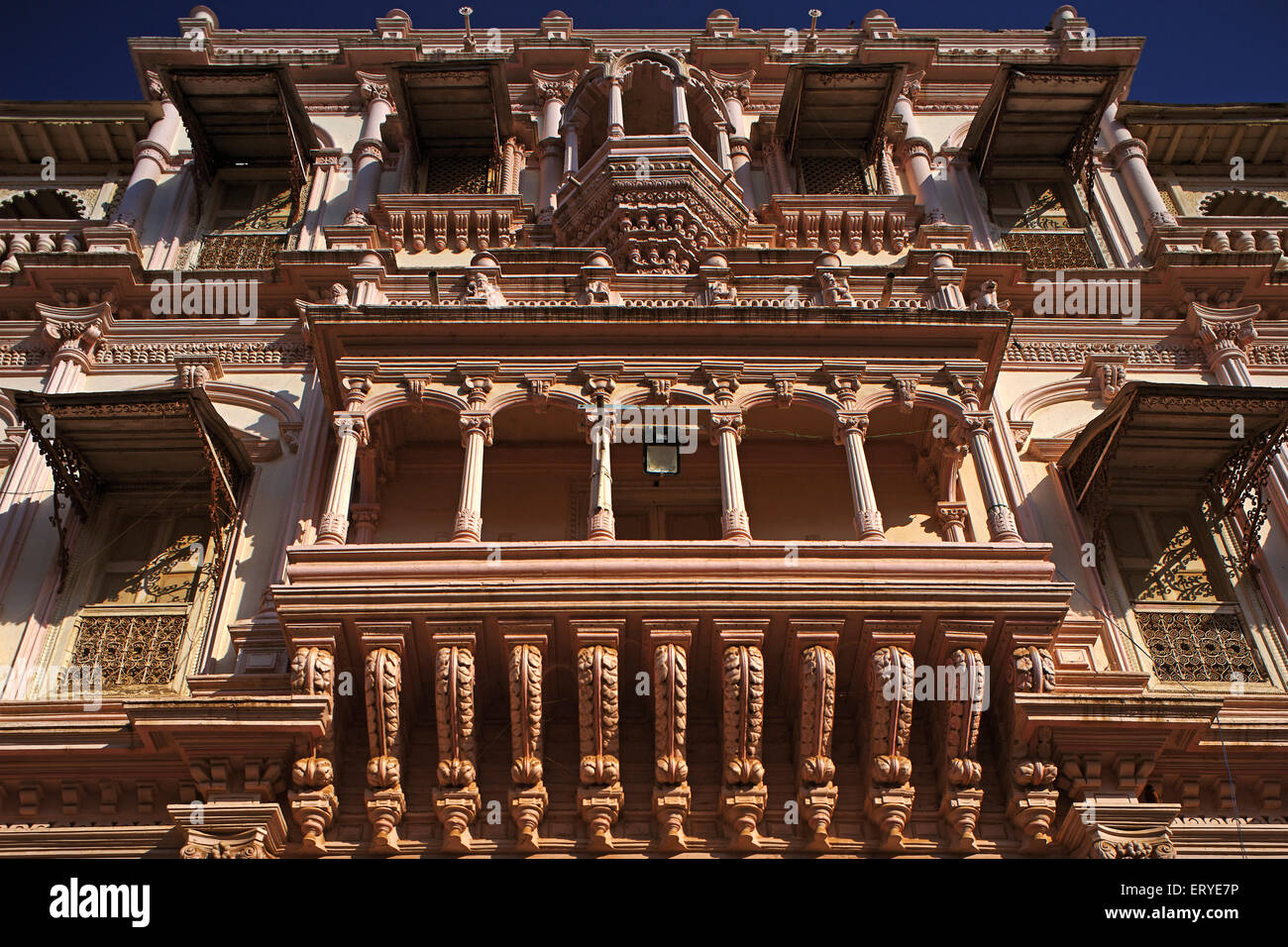 Erbes; alten Shri Swaminarayan Mandir von Lord Swaminarayan sich im 9. Oktober 1828 erbaut; Gadhda; Distrikt Bhavnagar Stockfoto