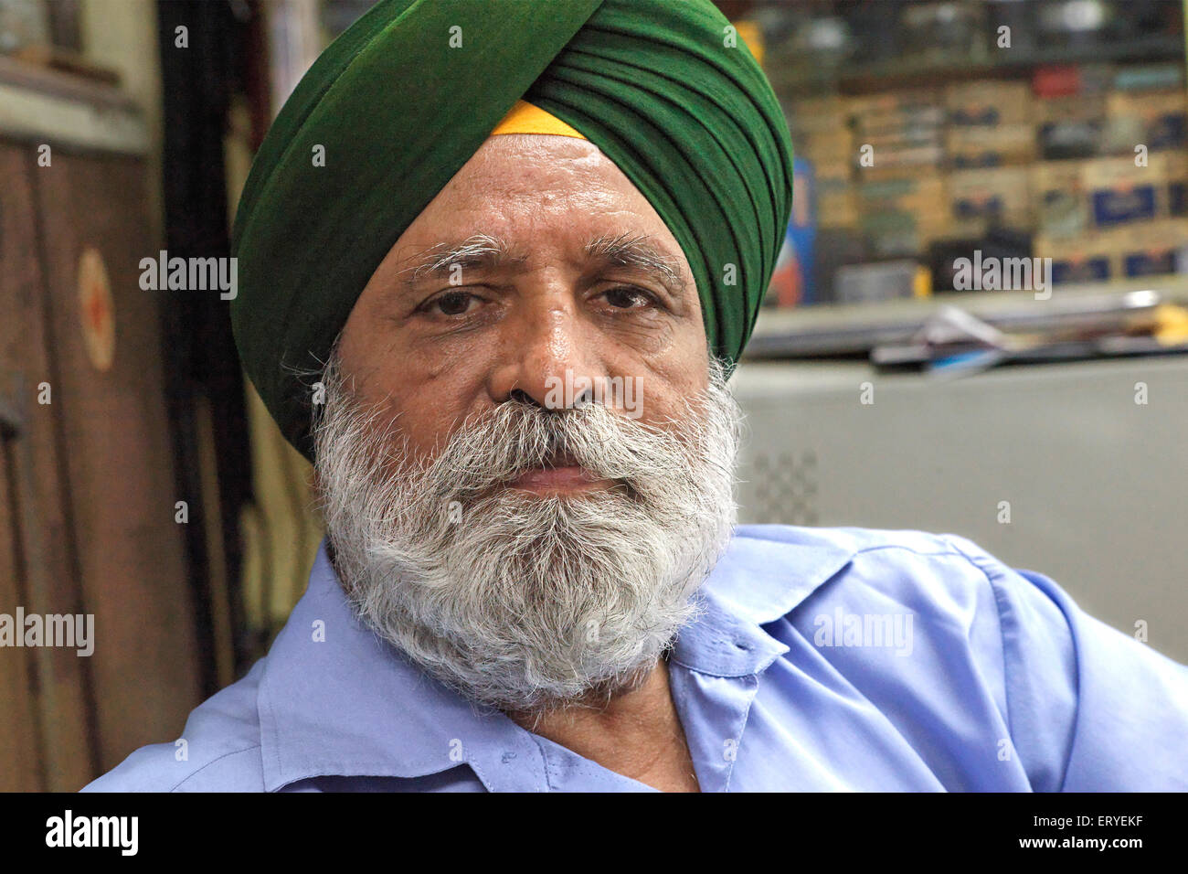 Sikh Sardar; Indien Herr #767 Stockfoto