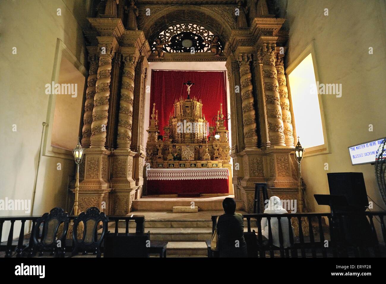 Im Basilica von Bom Jesus im siebzehnten, achtzehnten Jahrhundert; Old Goa; Indien Stockfoto