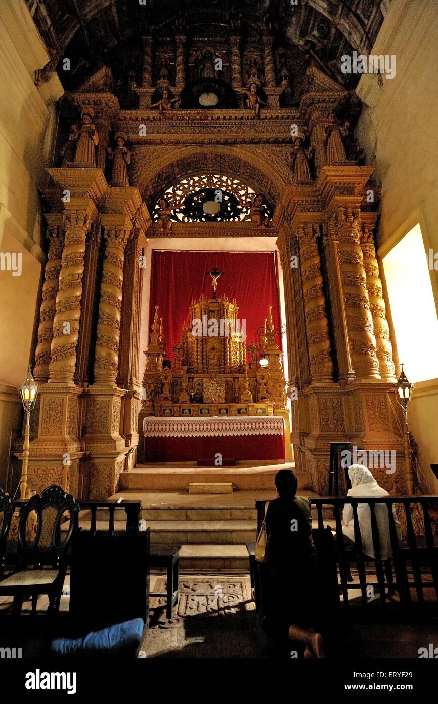 Im Basilica von Bom Jesus im siebzehnten, achtzehnten Jahrhundert; Old Goa; Indien Stockfoto