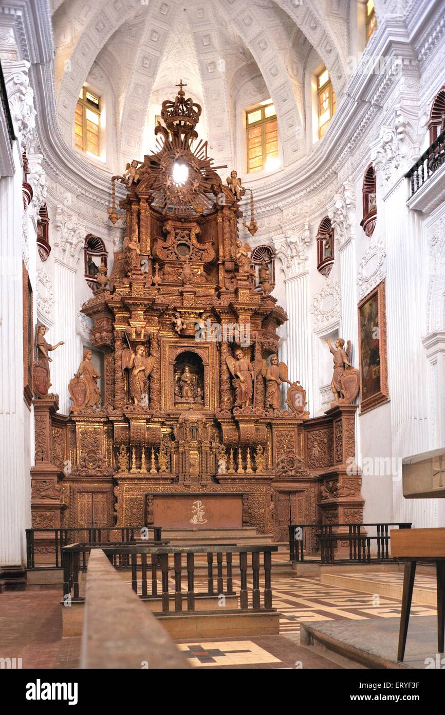 Im Kloster von St. Cajetan im siebzehnten Jahrhundert; Old Goa; Velha Goa; Indien Stockfoto