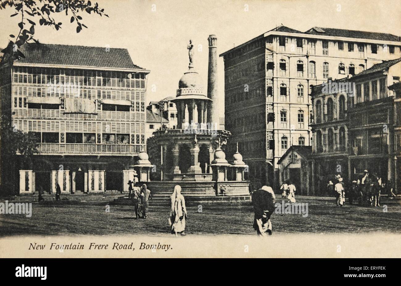 Neuer Brunnen; Frere Road; Bombay; Mumbai; Maharashtra; Indien ; Asien ; alter Jahrgang 1900s Bild Stockfoto
