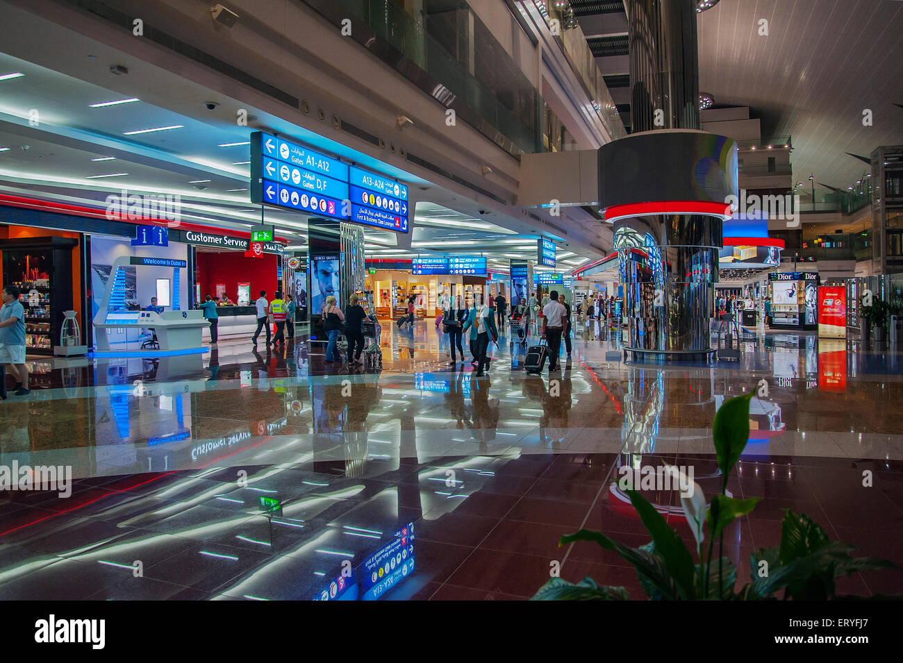 Dubai International Airport, Dubai, Vereinigte Arabische Emirate Stockfoto