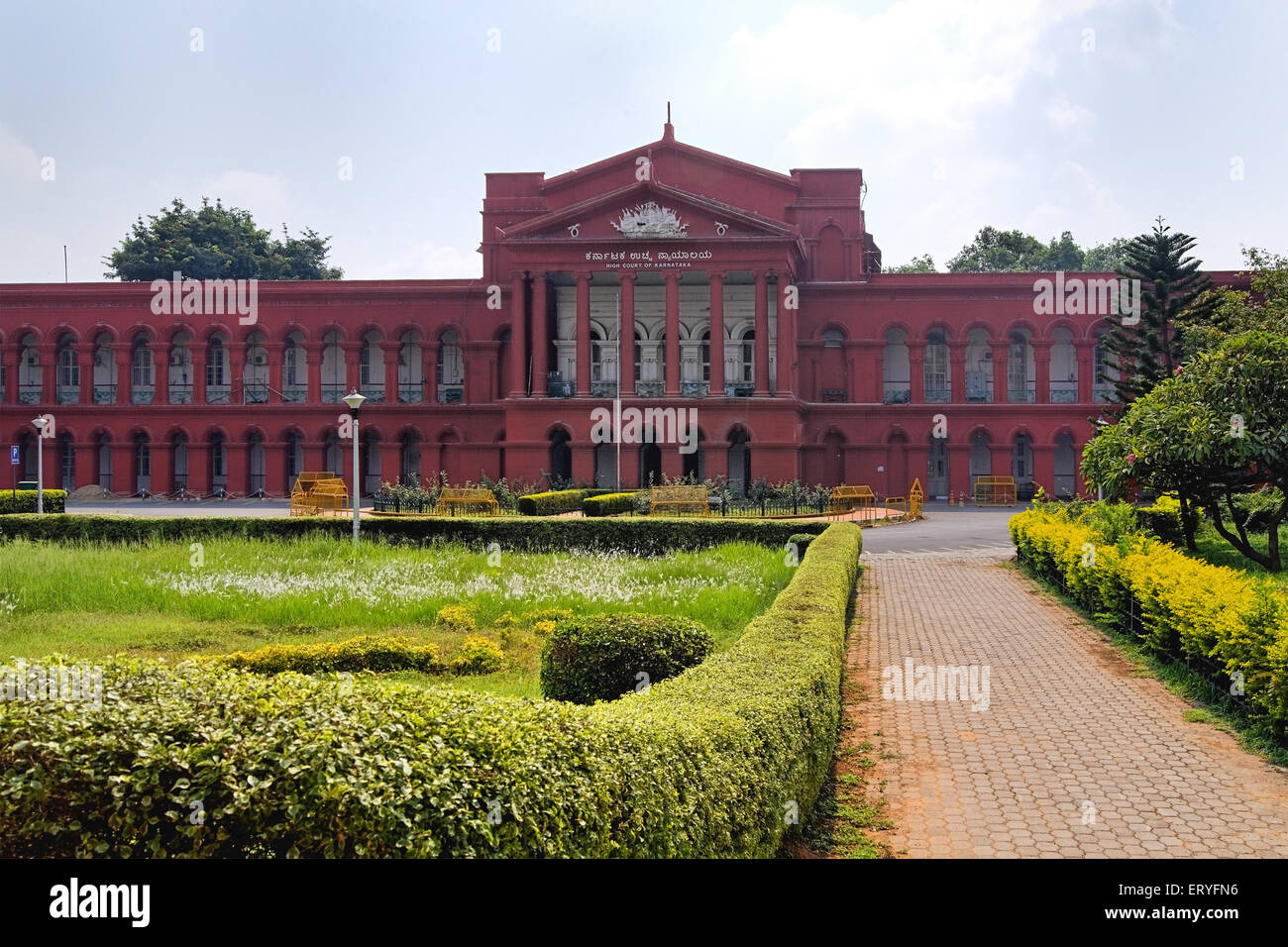 Karnataka High Court, Karnataka Uccha Nyayalaya, High Court; Bangalore; Bengaluru, Karnataka; Indien, asien Stockfoto