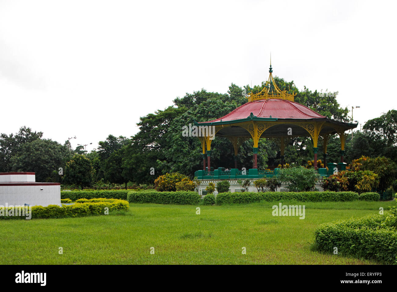 Aad 170505 - Eden Gardens Musikpavillon Pavillon, Kalkutta, Kolkata, West Bengal, Indien Stockfoto