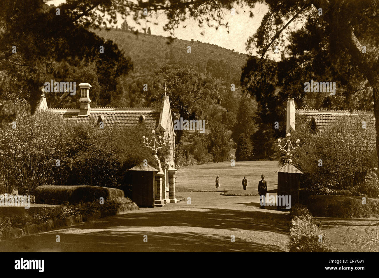 Botanischer Garten ; alter Jahrgang 1900s Bild , Ootacamund , Udagamandalam , Ooty ; Tamil Nadu ; Indien , asien Stockfoto