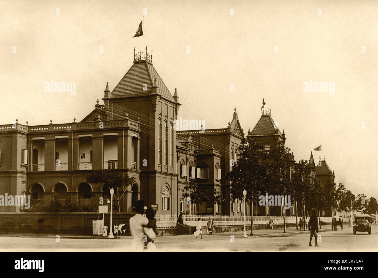 Chamarajendra Technical College, alte vintage antiken 1900er Foto, Mysore, Mysuru, Karnataka, Indien, Asien Stockfoto