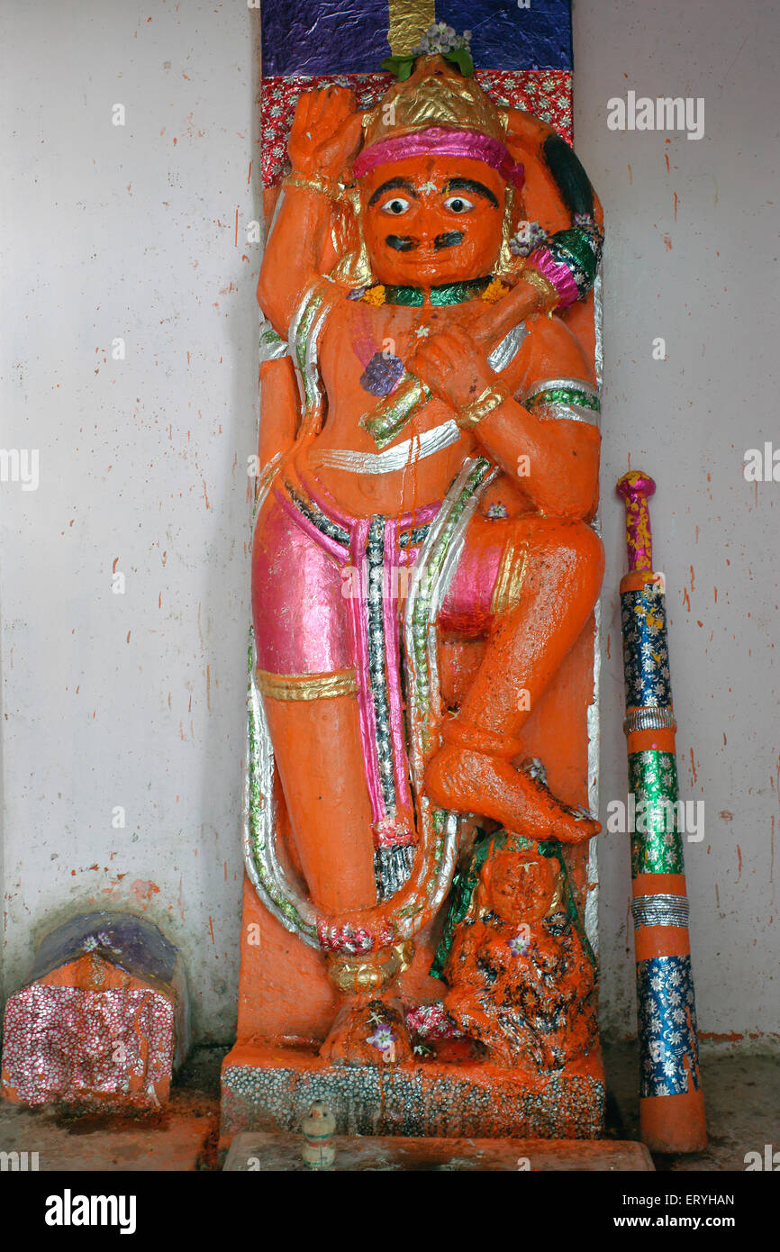 Herr Hanuman Idol, Idar, Edar, Modasa, Sabarkantha, Gujarat, Indien, Asien Stockfoto