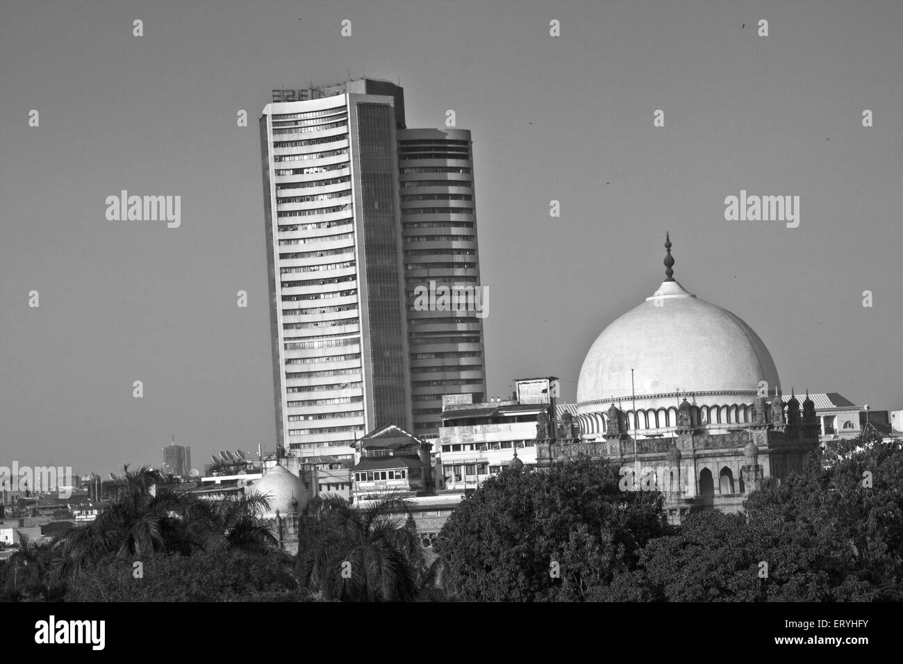 Prinz von Wales Museum und Bombay Börse; Bombay, Mumbai; Maharashtra; Indien, asien Stockfoto