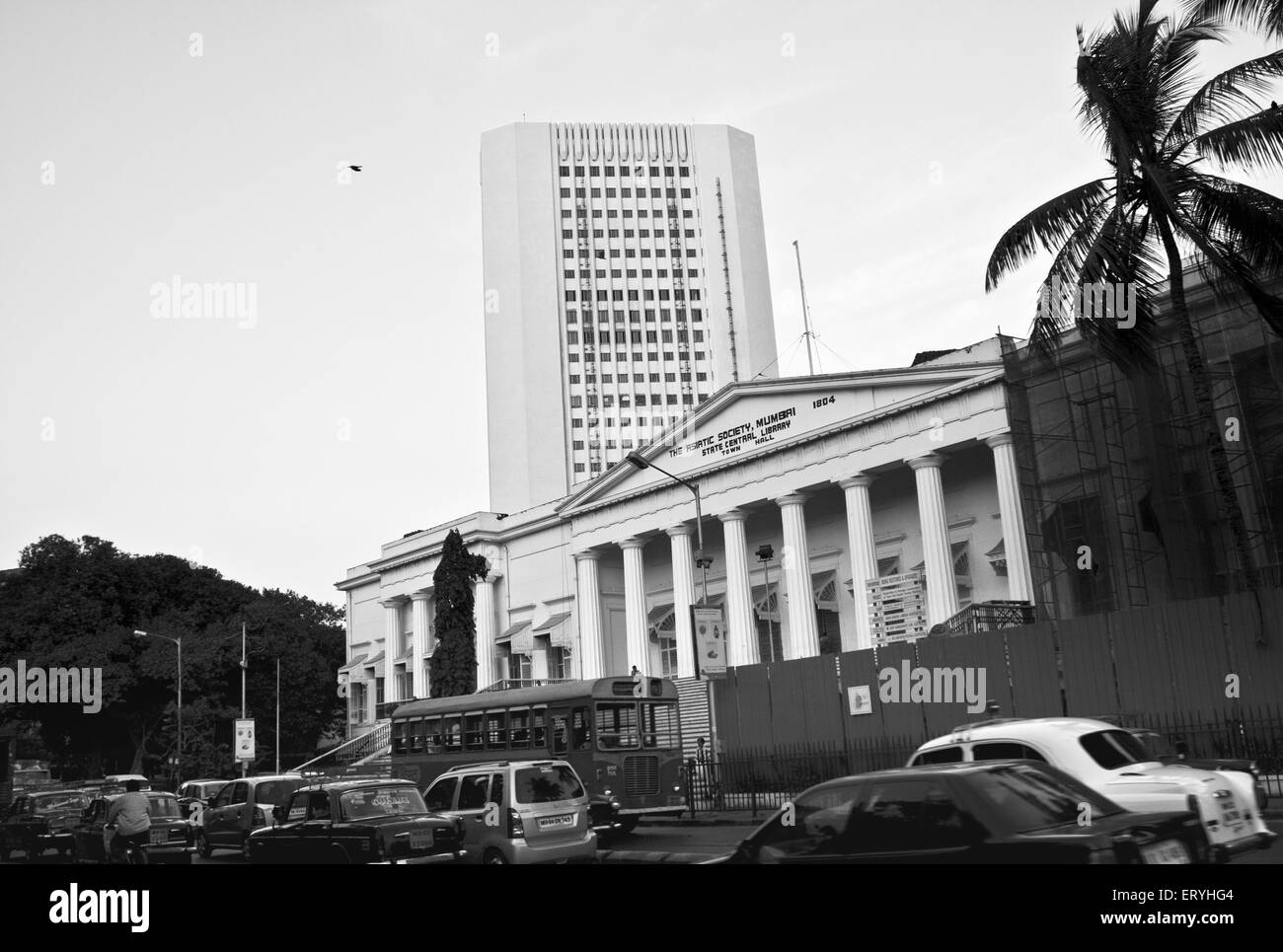 Rathaus asiatische Gesellschaft zentrale Staatsbibliothek; Bombay Mumbai; Maharashtra; Indien Stockfoto