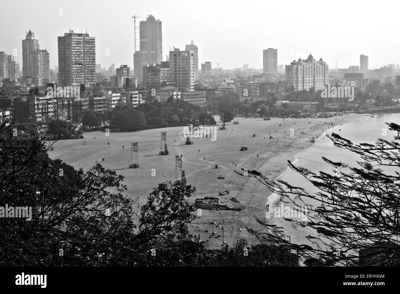 Mumbai aus Malabar Hill; Bombay Mumbai; Maharashtra; Indien Stockfoto